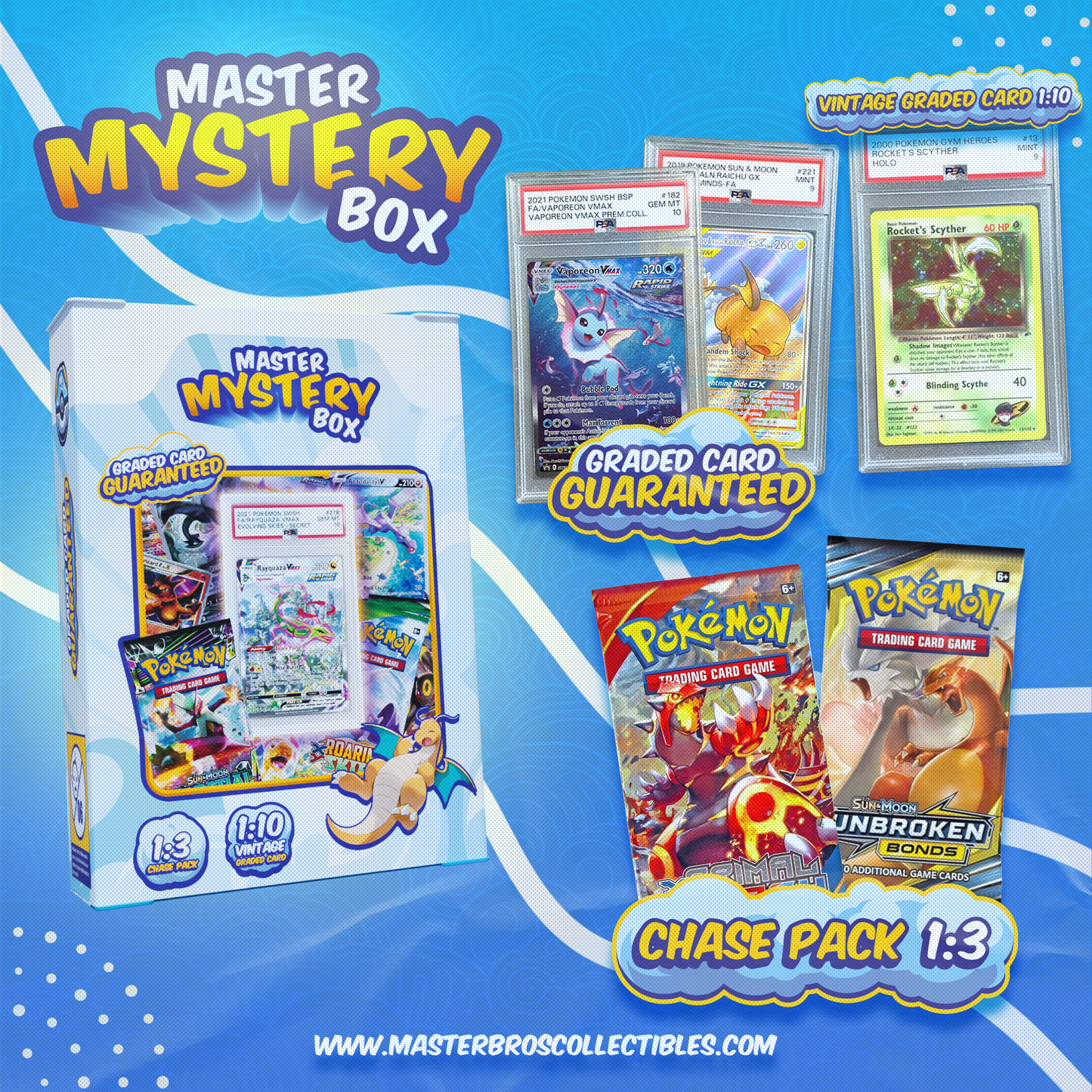 MASTER MYSTERY BOX - GRADED CARD GUARANTEED